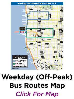 Weekday Off-Peak Bus Routes Map