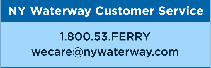 NY Waterway Customer Service